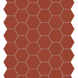 Dlažba Hexa Rusty Red | červená | 160x140 mm | mat