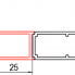 D22K | Rozšiřovací profil 25 mm