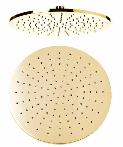 Sprchová hlavice Jazz | závěsná | Ø 300 mm | kruhová | zlatá lesk