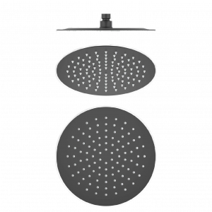 Sprchová hlavice CIRCULO | závěsná | Ø 250 mm | kruhová | černá mat