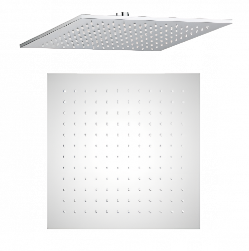 Sprchová hlavice CUBE | závěsná | 300 x 300 mm | čtvercová | chrom lesk