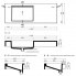 Umyvadlo SLANT 01 SINGLE | 1200 x 450 x 130  | na desku nebo závěsné | šedá | beton