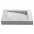 Umyvadlo SLANT 03 SINGLE | 700 x 450 x 100  | na desku nebo závěsné  | šedá | beton