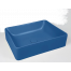 Umyvadlo Slim | 600 x 380 x 130 mm | na desku | čtverhranné | Modrá mat