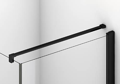Stabilizační vzpěra, upevnění zeď-sklo | délka 1500 mm | černá