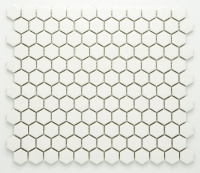 Keramická Mozaika HEXAGON bílá | 260x230 mm | mat