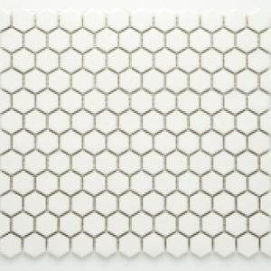 Mozaika Hexagon bílá