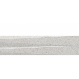 Obklad Stripes Transition White Stone | bílá | 75x300 mm | mat