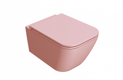 WC STONE | 520x360x330 mm | závěsné | Růžová mat