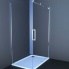 Sprchové dveře T-Linea posuvné 120 cm | čiré sklo | chrom profil | levé