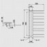 Radiátor Theia | 500x940 mm | pravé | stříbrná strukturální mat