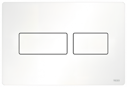 Ovládací tlačítko TECEsolid | bílá mat