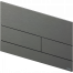 Ovládací WC modul  Square II | kartáčovaný černý chrom