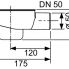 Sifon s odtokem do zdi  Drainline 120mm (0,80 l/s)