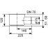 Sifon s odtokem do zdi  Drainline 148mm (1,20 l/s)