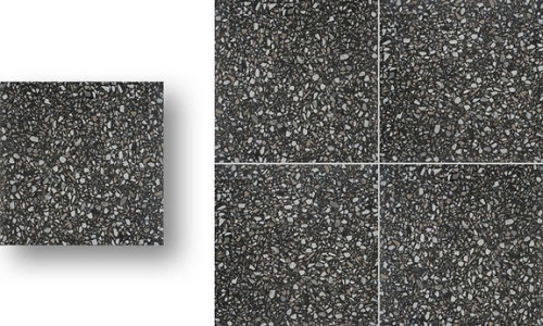 Dlažba Neocim Terrazzo Nero | 200x200 | mat