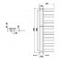Radiátor Theia | 500x1540 mm | Pravé | stříbrná strukturální mat