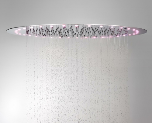 Vestavná sprchová hlavice GEN s LED osvětlením - kruhová 420 mm