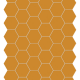Dlažba Hexa Yellow Corn | žlutá | 160x140 mm | mat