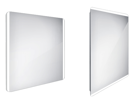 Koupelnové podsvícené LED zrcadlo ZP 17003 800 x 700 mm